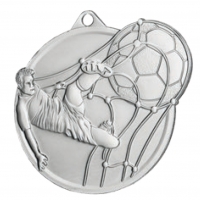 Medal srebrny 50x60 mm piłka nożna