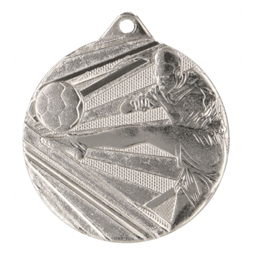 Medal srebrny 50 mm PIŁKA NOŻNA